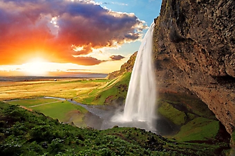 Водопад Сельяландсфосс, Исландия (Каталог номер: 01055)