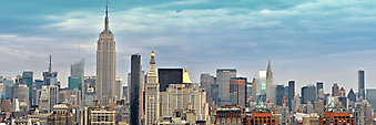 Нью-Йорк под голубым небом. (Код изображения: 02099)