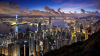 Стильные небоскребы Гонконга, Китай. (Код изображения: 02122)