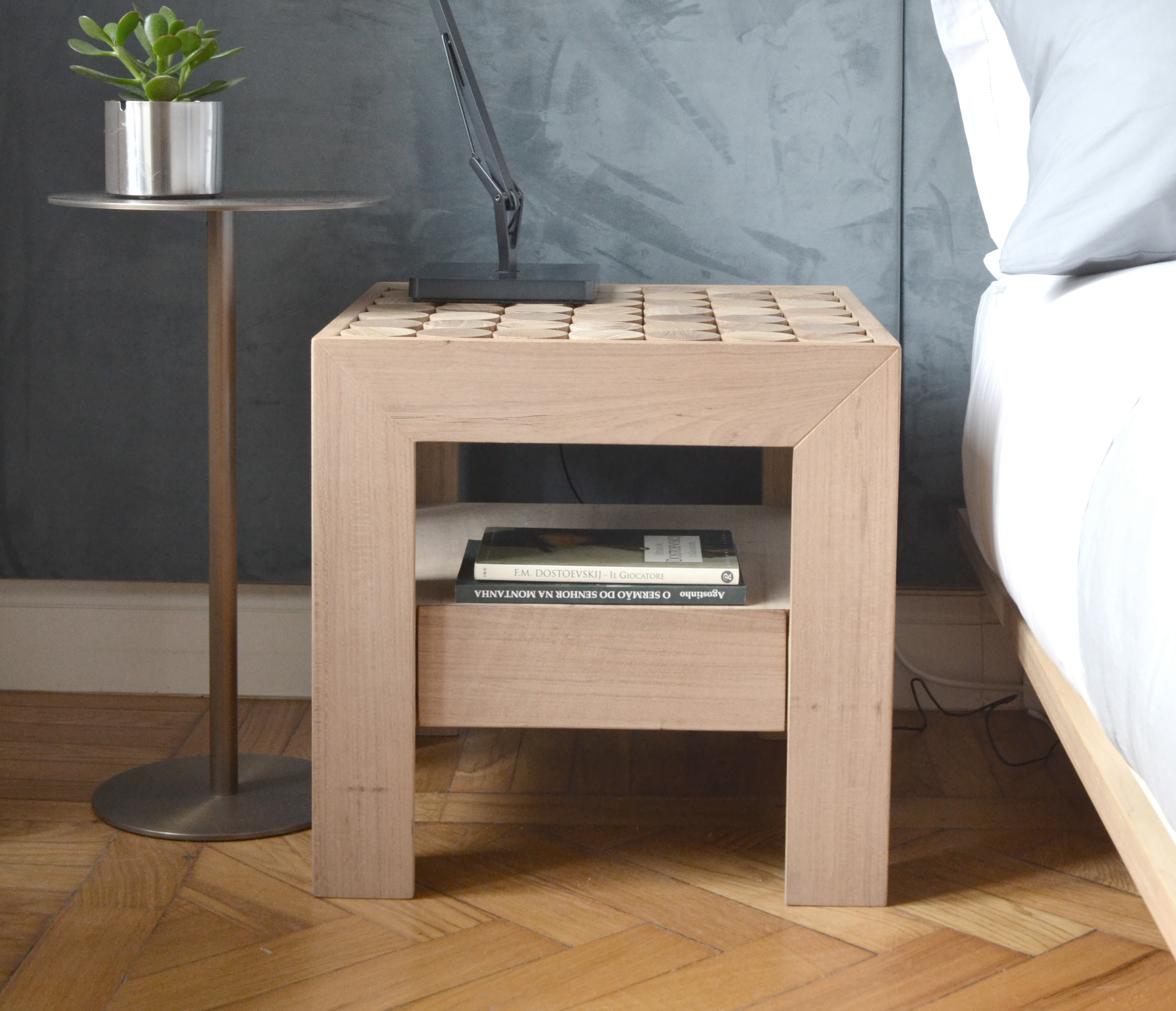 Coach , Drawer Nightstand Stool