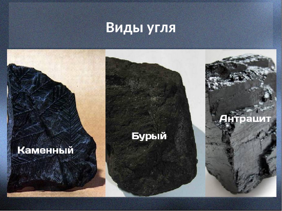 Как называется каменный уголь