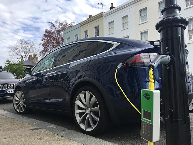 Each post takes just 30 minutes to be switched into a charge point and can be removed again in 3 minutes, Ubitricity told This is Money