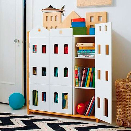 Как расставить мебель в детской комнате: хранение игрушек