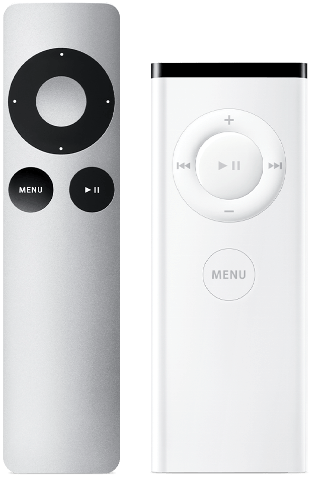 The Apple Remote (aluminum and white)
