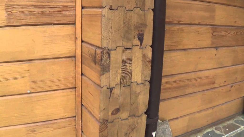 Стена из деревянного бруса