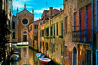Старая улочка в Венеции (Код изображения: 14078)